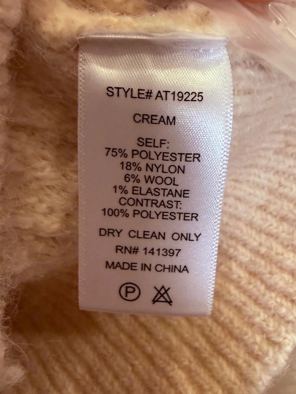 ASTR Women’s Cream Cottagecore Boucle Knit Button Front Sheer Dramatic Bow XS - Picture 8 of 11